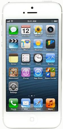 Смартфон Apple iPhone 5 32Gb White & Silver - Майский